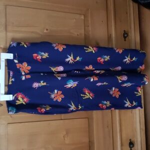 Madewell dark blue floral pants